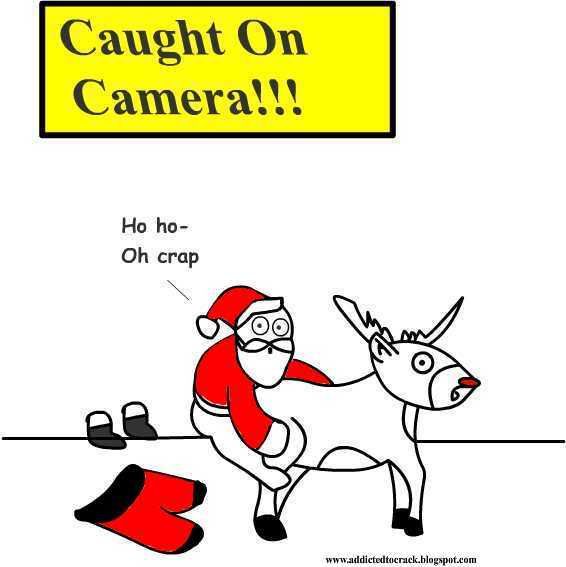 Santa and Rudolph Caught