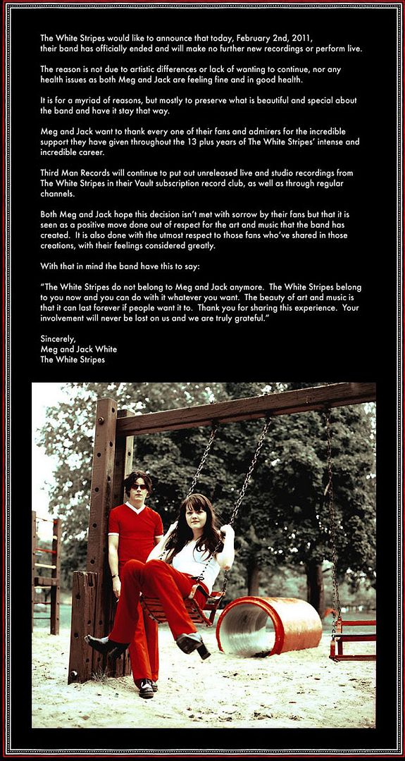 White Stripes farewell