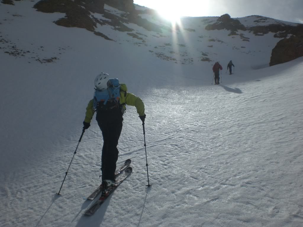 The skins came out at the base of the gully (Photo: Carl Dowdy)