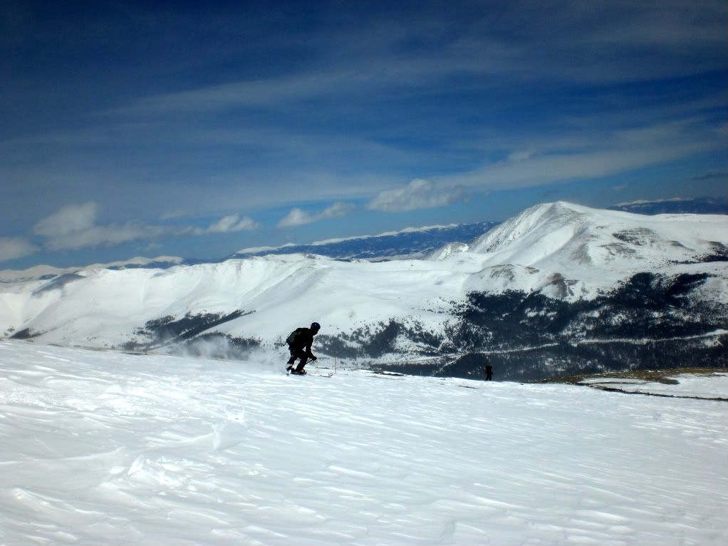 Skiing the East Ridge (Photo: Carl Dowdy)