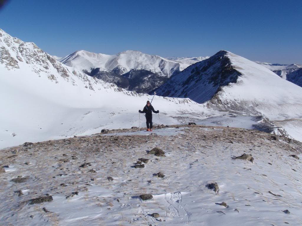 On the ridge, Kelso Mountain behind me