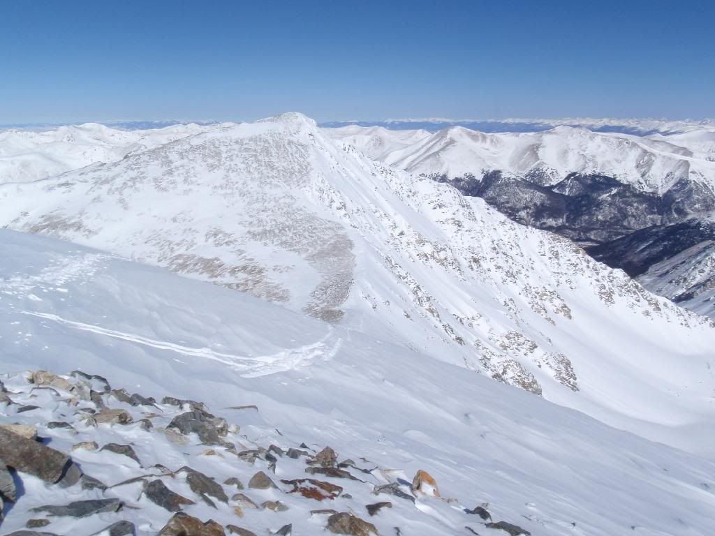 Skin track to the summit