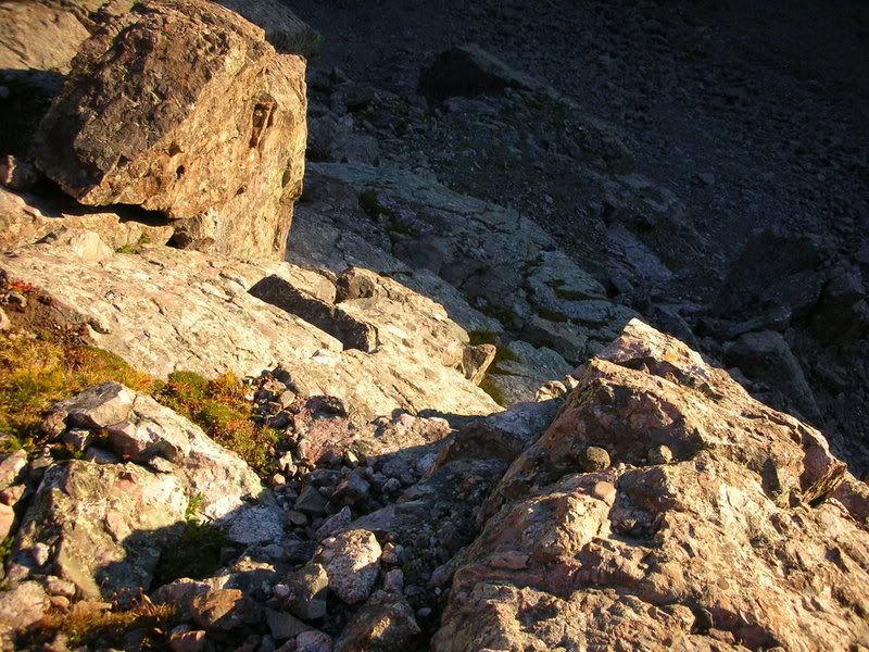 The first climbing of the day