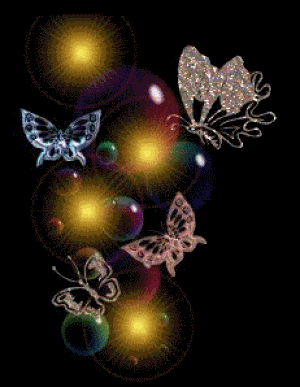 mariposas y luces animadas
