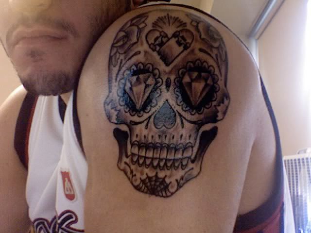 sick tattoos ideas for guys. whaaat thats sick man, sugar skull ideas are dope, im trying to do something 