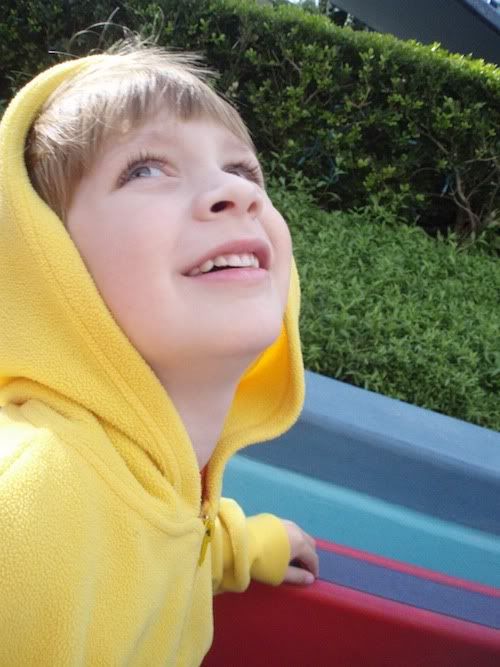 James, loving the Small World ride