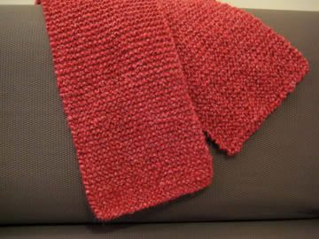 Red Knit Scarf