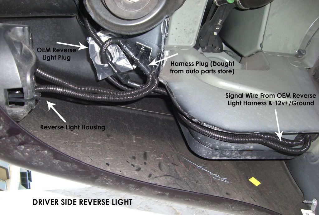 Reverse Lights Installed Chevy TrailBlazer, TrailBlazer SS and GMC