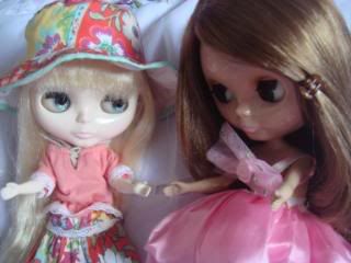 Yume tries to follow Melanie's demonstration.