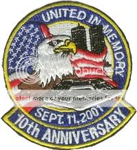 11   September 11th 10th Anniversary Patch  