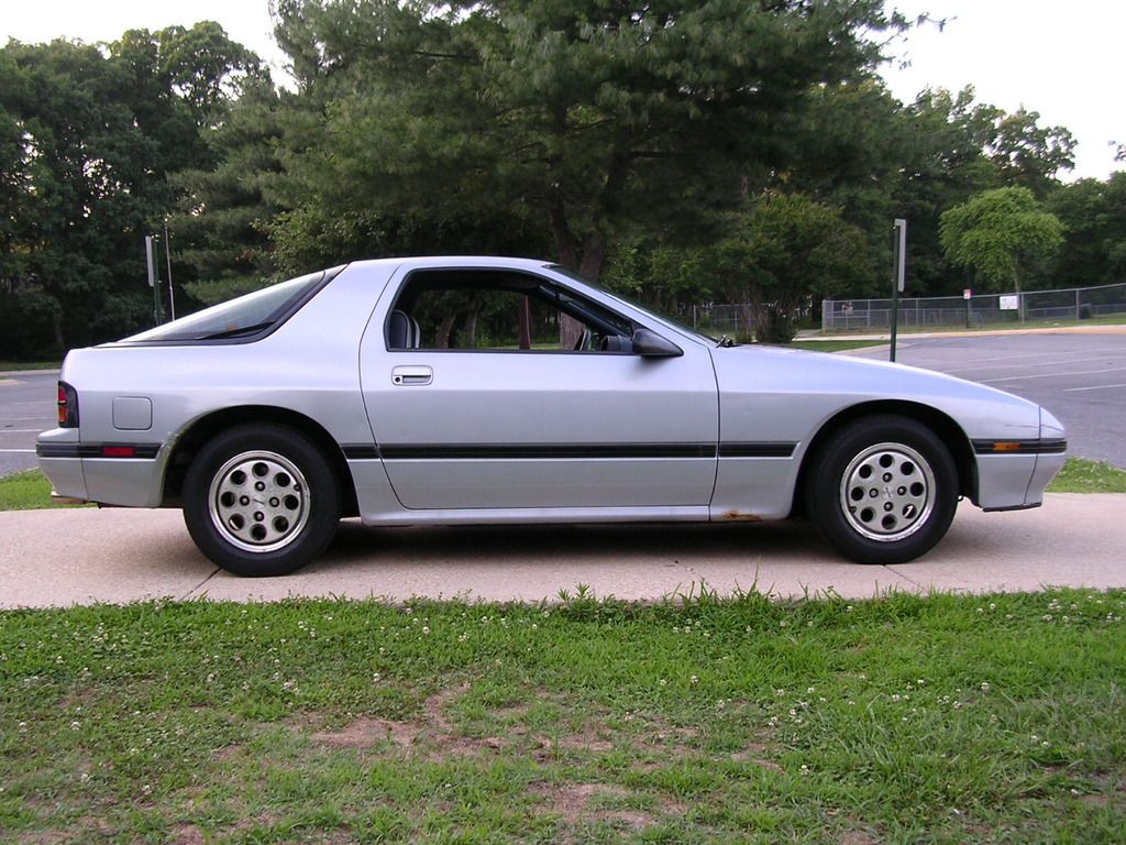 1987 Mazda RX-7 base model non sunroof with window sticker and svc ...