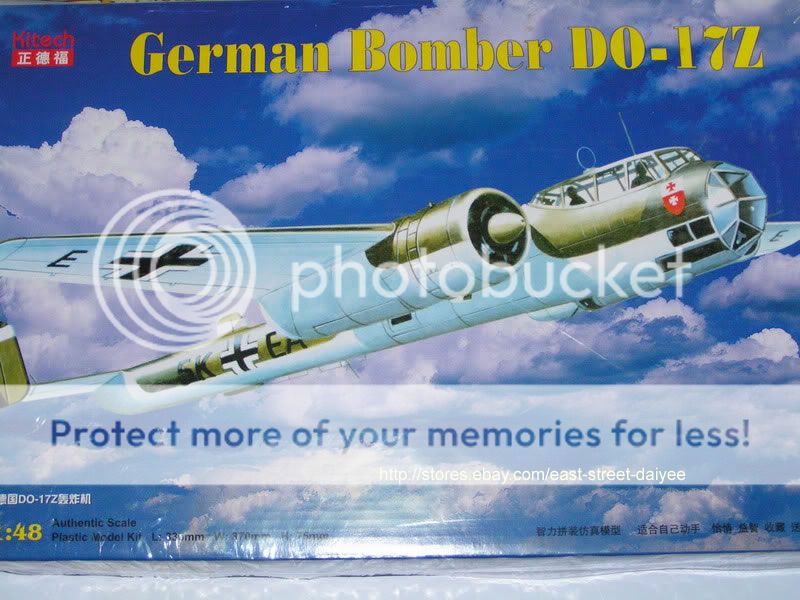 Kitech 3301 1/48 Do 17 Z Bombardier Bomber Flying Pencil Dornier Do 