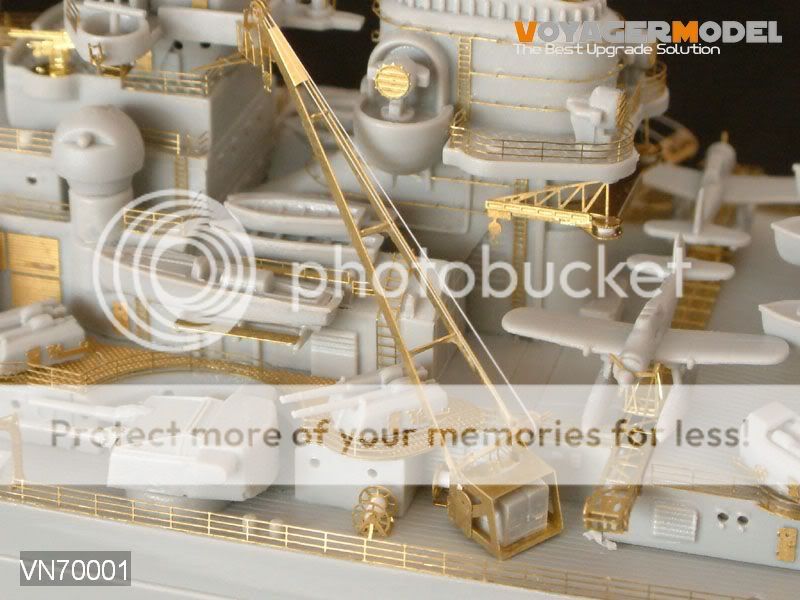 voyager 1/700 Bismarck Detail Up Set For Trumpeter PE  